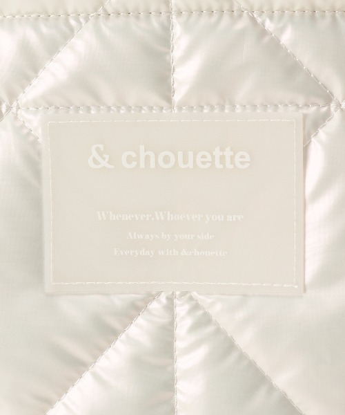 & chouette(アンドシュエット)の「メタリックカラーキルティングトートバッグ(トートバッグ・レディース・ダークグレー/ホワイト/スモークピンク/ネイビー・FREE)」の14枚目の写真