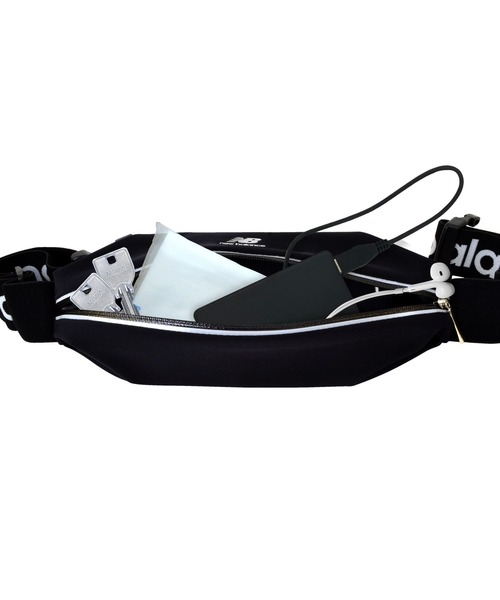 NEW BALANCE（ニューバランス）の「ニューバランス [ランニングポーチ] Lサイズ スポーツ ランニング スマホポーチ ケース 小物入れ（スポーツグッズ・メンズ・ブラック/グレー・L）」の11枚目の写真