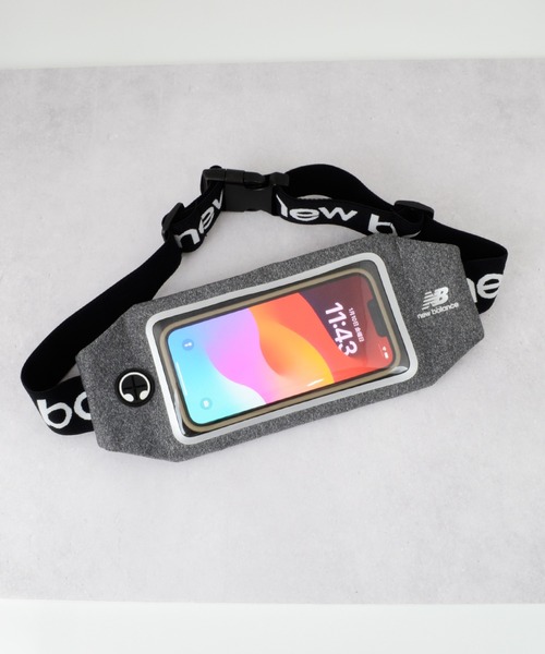 NEW BALANCE（ニューバランス）の「ニューバランス [ランニングポーチ] Lサイズ スポーツ ランニング スマホポーチ ケース 小物入れ（スポーツグッズ・メンズ・ブラック/グレー・L）」の20枚目の写真