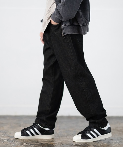 SIDEWAY STANCE(サイドウェイスタンス)の「【SIDEWAY STANCE】10.5oz ワイド テーパード デニムパンツ(デニムパンツ・メンズ・ブラック系/ブルー/ブラック・MEDIUM/LARGE/X-LARGE)」の10枚目の写真