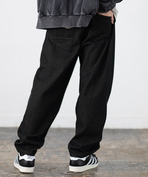 SIDEWAY STANCE(サイドウェイスタンス)の「【SIDEWAY STANCE】10.5oz ワイド テーパード デニムパンツ(デニムパンツ・メンズ・ブラック系/ブルー/ブラック・MEDIUM/LARGE/X-LARGE)」の11枚目の写真