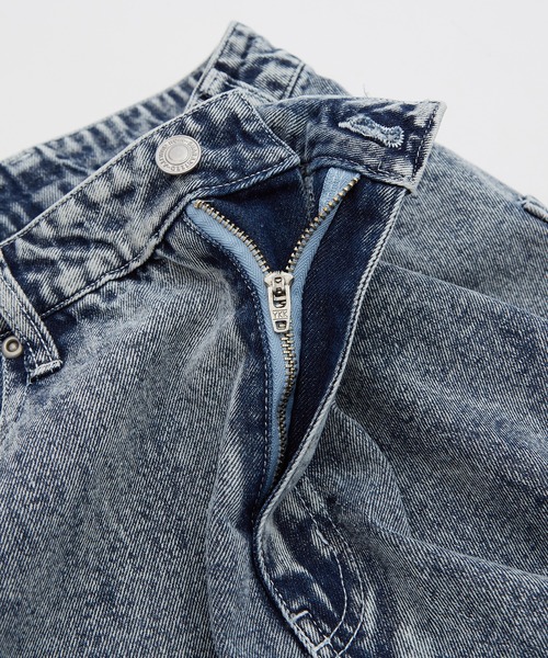 SIDEWAY STANCE(サイドウェイスタンス)の「【SIDEWAY STANCE】10.5oz ワイド テーパード デニムパンツ(デニムパンツ・メンズ・ブラック系/ブルー/ブラック・MEDIUM/LARGE/X-LARGE)」の21枚目の写真