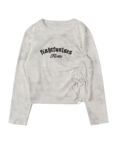 Figments（フィグメンツ）の「サイドドロストロンＴ（Tシャツ/カットソー・レディース・ブラック/ホワイト・FREE）」の20枚目の写真