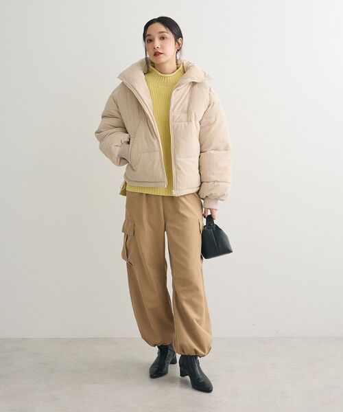 Green　Parks（グリーンパークス）の「・swing by コーデュロイスタンドブルゾン（ブルゾン・レディース・アイボリー/グレー/チャコールグレー・FREE）」の11枚目の写真