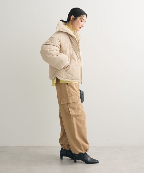 Green　Parks（グリーンパークス）の「・swing by コーデュロイスタンドブルゾン（ブルゾン・レディース・アイボリー/グレー/チャコールグレー・FREE）」の12枚目の写真