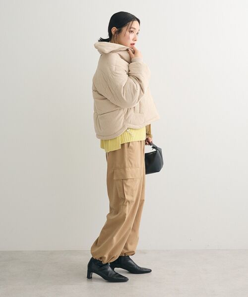 Green　Parks（グリーンパークス）の「・swing by コーデュロイスタンドブルゾン（ブルゾン・レディース・アイボリー/グレー/チャコールグレー・FREE）」の13枚目の写真