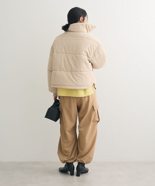 Green　Parks（グリーンパークス）の「・swing by コーデュロイスタンドブルゾン（ブルゾン・レディース・アイボリー/グレー/チャコールグレー・FREE）」の14枚目の写真