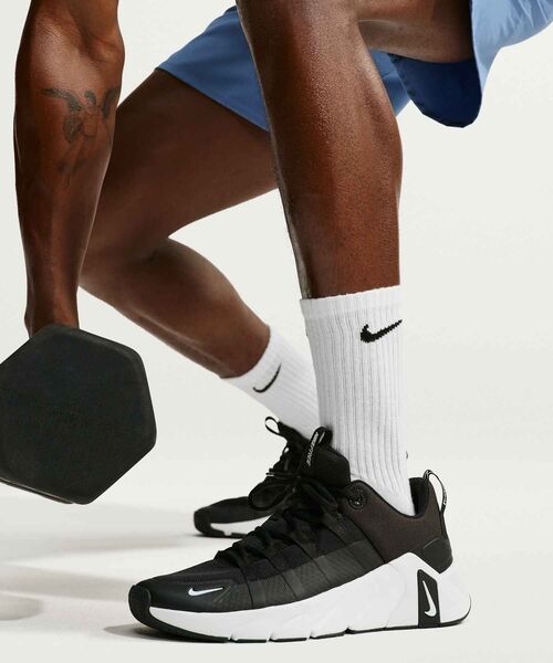 NIKE（ナイキ）の「ナイキ エブリデイ クッションド トレーニング クルー ソックス (3足) / Nike Everyday Cushioned Training Crew Socks (3 Pairs)  SX7664-100 White（ソックス/靴下・メンズ・ホワイト・23-25/21-23/25-27/27-29）」の8枚目の写真