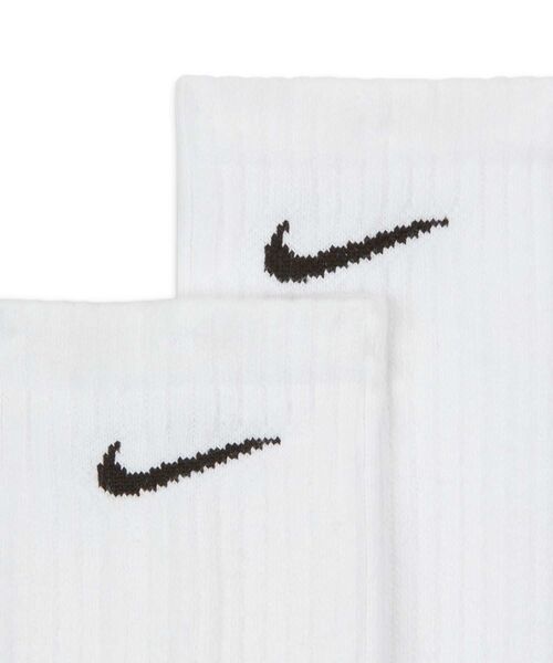 NIKE（ナイキ）の「ナイキ エブリデイ クッションド トレーニング クルー ソックス (3足) / Nike Everyday Cushioned Training Crew Socks (3 Pairs)  SX7664-100 White（ソックス/靴下・メンズ・ホワイト・23-25/21-23/25-27/27-29）」の9枚目の写真