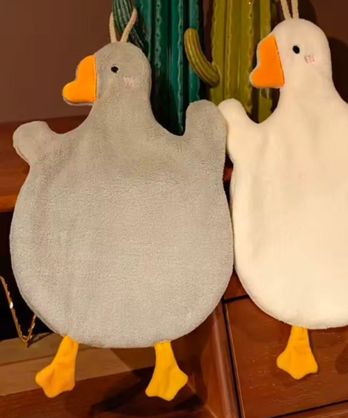 Port（ポート）の「【 Port / ポート 】 2カラー アヒル ループタオル / インテリア キッチン タオル #（タオル・レディース・グレー/ホワイト・FREE）」の3枚目の写真