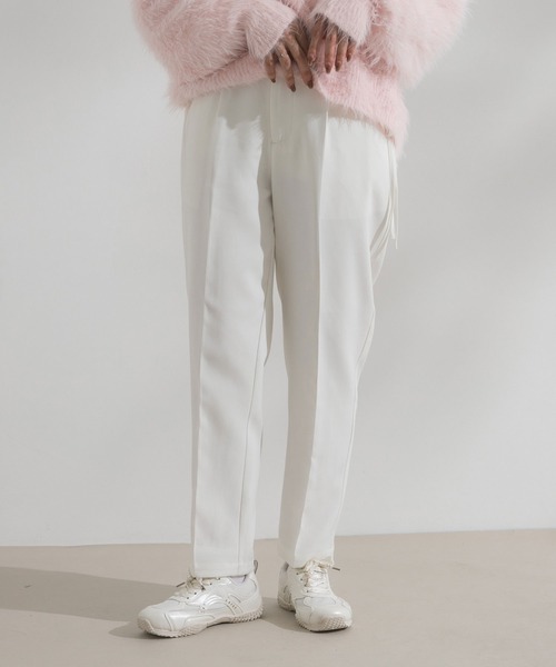 rectangle（レクタングル）の「サイドリボンテーパードパンツ【大きいサイズ有】（その他パンツ・レディース・ブラック/ドット/ホワイト・MEDIUM/LARGE/X-LARGE/XX-LARGE）」の11枚目の写真