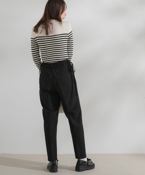 rectangle（レクタングル）の「サイドリボンテーパードパンツ【大きいサイズ有】（その他パンツ・レディース・ブラック/ドット/ホワイト・MEDIUM/LARGE/X-LARGE/XX-LARGE）」の15枚目の写真