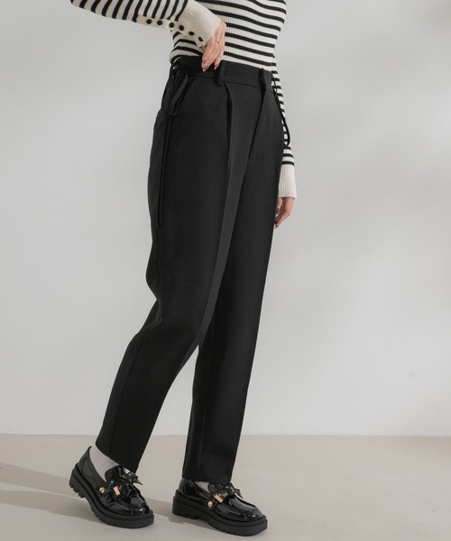 rectangle（レクタングル）の「サイドリボンテーパードパンツ【大きいサイズ有】（その他パンツ・レディース・ブラック/ドット/ホワイト・MEDIUM/LARGE/X-LARGE/XX-LARGE）」の16枚目の写真