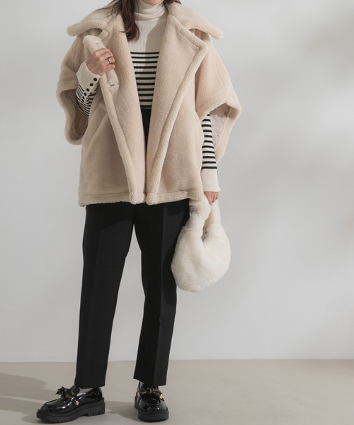 rectangle（レクタングル）の「サイドリボンテーパードパンツ【大きいサイズ有】（その他パンツ・レディース・ブラック/ドット/ホワイト・MEDIUM/LARGE/X-LARGE/XX-LARGE）」の4枚目の写真