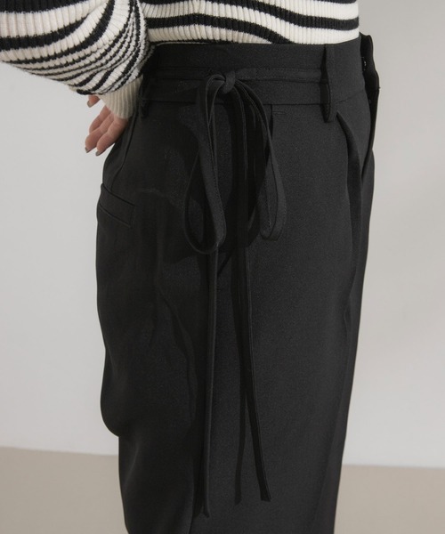 rectangle（レクタングル）の「サイドリボンテーパードパンツ【大きいサイズ有】（その他パンツ・レディース・ブラック/ドット/ホワイト・MEDIUM/LARGE/X-LARGE/XX-LARGE）」の18枚目の写真