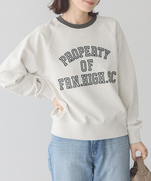 AMERICAN HOLIC(アメリカンホリック)の「リンガーフロッキーロゴスウェット(スウェット・レディース・ホワイト系その他・L/M)」の2枚目の写真
