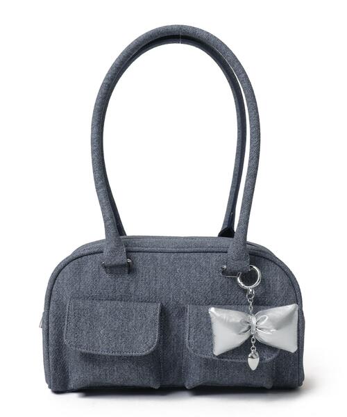 WEGO（ウィゴー）の「WEGO/チャーム付きボストンバッグ（ボストンバッグ・レディース・ホワイト/ブラウン系その他/ブラック/ブルー系その他/ワイン/ライトピンク・FREE）」の16枚目の写真