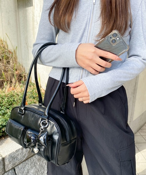 WEGO/チャーム付きボストンバッグ（ボストンバッグ）｜WEGO（ウィゴー