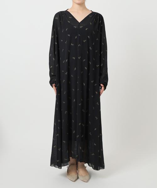 Noble(ノーブル)の「スパークプリントマキシワンピース(ワンピース・レディース・ブラック/ベージュ・FREE)」の21枚目の写真