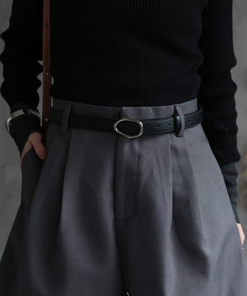セール】【選べるバックルタイプ】シンプルベルト（ベルト）｜CREARE