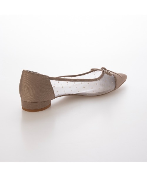 EVOL(イーボル)の「【軽量・柔らかい】チュールバレエパンプス IY5617(バレエシューズ・レディース・ブラック/ベージュ/ゴールド/シルバー/ベージュ系その他・22.0cm/22.5cm/23.0cm/23.5cm/24.0cm/24.5cm/25.0cm)」の8枚目の写真