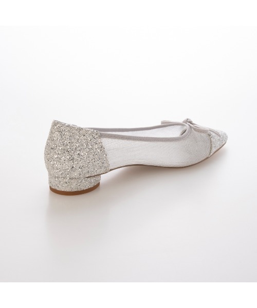 EVOL(イーボル)の「【軽量・柔らかい】チュールバレエパンプス IY5617(バレエシューズ・レディース・ブラック/ベージュ/ゴールド/シルバー/ベージュ系その他・22.0cm/22.5cm/23.0cm/23.5cm/24.0cm/24.5cm/25.0cm)」の18枚目の写真