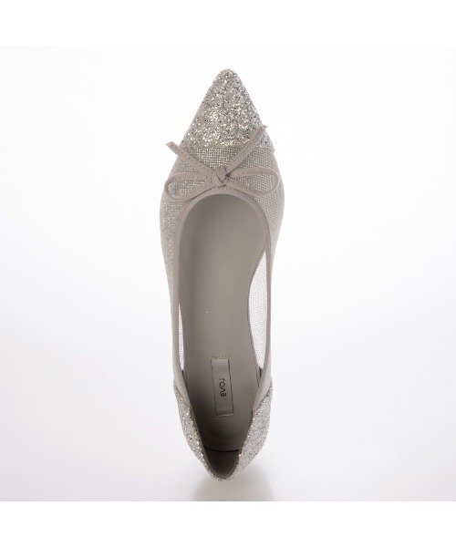 EVOL(イーボル)の「【軽量・柔らかい】チュールバレエパンプス IY5617(バレエシューズ・レディース・ブラック/ベージュ/ゴールド/シルバー/ベージュ系その他・22.0cm/22.5cm/23.0cm/23.5cm/24.0cm/24.5cm/25.0cm)」の19枚目の写真