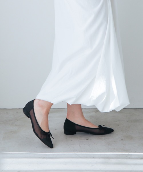 EVOL(イーボル)の「【軽量・柔らかい】チュールバレエパンプス IY5617(バレエシューズ・レディース・ブラック/ベージュ/ゴールド/シルバー/ベージュ系その他・22.0cm/22.5cm/23.0cm/23.5cm/24.0cm/24.5cm/25.0cm)」の22枚目の写真