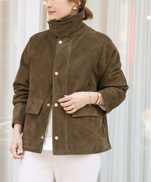 Deuxieme Classe(ドゥーズィエムクラス)の「*追加 Fishing Jacket(ライダースジャケット・レディース・カーキ・FREE)」の20枚目の写真
