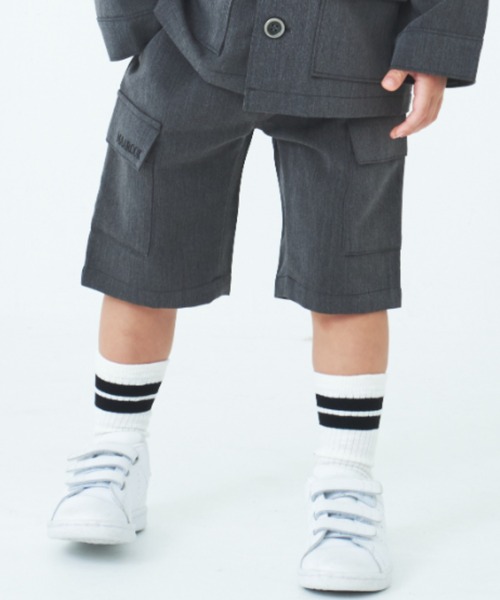 カチオンストレッチカーゴハーフパンツ（スーツパンツ）｜maarook（マルーク） 5,752円