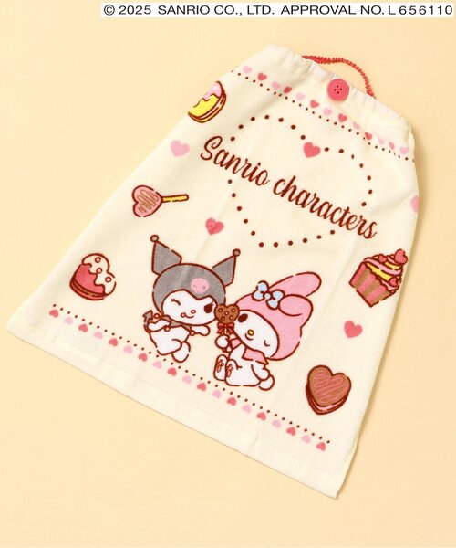 sanrio(サンリオ)の「【サンリオキャラクターズ】オリコウタオル(タオル・キッズ・レッド/オフホワイト・FREE)」の2枚目の写真