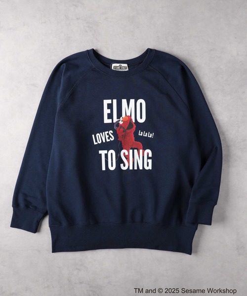 Right-on（ライトオン）の「【SESAME STREET】クルーネックスウェット（スウェット・レディース・ブラウン/ネイビー/ダークグレー/グレー・M/XL/L）」の9枚目の写真