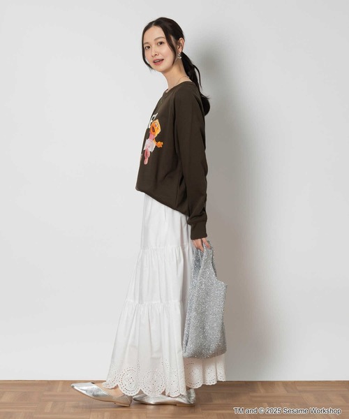 Right-on（ライトオン）の「【SESAME STREET】クルーネックスウェット（スウェット・レディース・ブラウン/ネイビー/ダークグレー/グレー・M/XL/L）」の19枚目の写真