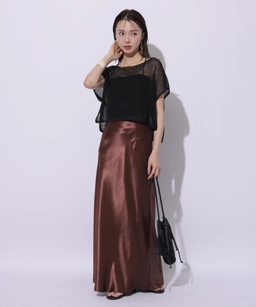 マイストラーダ ピーチサテンナロースカート ピーチサテンナロースカート | スカート | Mystrada（マイ