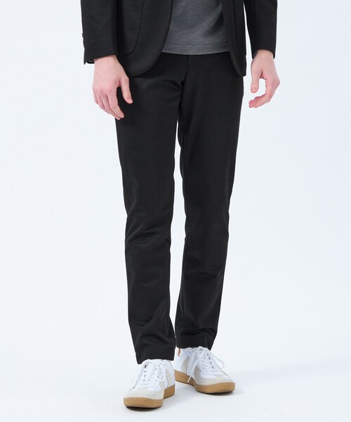MACKINTOSH PHILOSOPHY(マッキントッシュ フィロソフィー)の「テーラードジャージー パンツ 24G梳毛ジャージー(その他パンツ・メンズ・ブラック/ダークネイビー・36/40/38/42)」の2枚目の写真