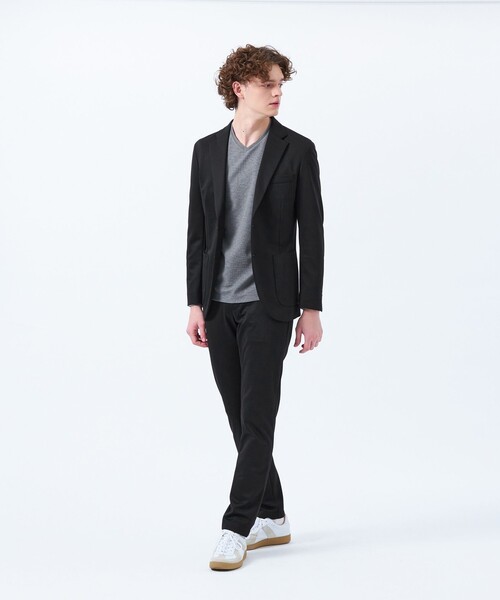 MACKINTOSH PHILOSOPHY(マッキントッシュ フィロソフィー)の「テーラードジャージー パンツ 24G梳毛ジャージー(その他パンツ・メンズ・ブラック/ダークネイビー・36/40/38/42)」の3枚目の写真