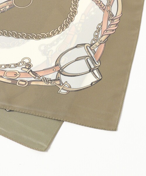 B:MING by BEAMS（ビーミングバイビームス）の「チェーンベルト柄 スカーフ（バンダナ/スカーフ・レディース・ネイビー/ブラウン系その他・ONE SIZE）」の3枚目の写真