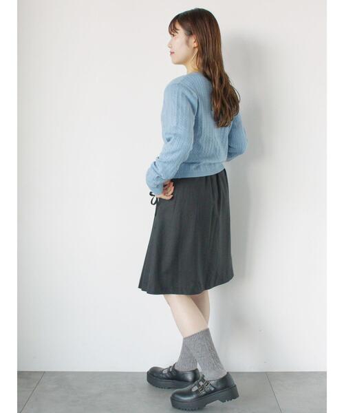 ehka sopo（エヘカソポ）の「細ケーブル刺繍カーディガン（カーディガン/ボレロ・レディース・サックスブルー/ブラック/キナリ/ラベンダー・F）」の17枚目の写真