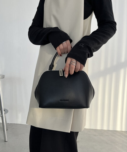 CAPRICIEUX LE'MAGE（カプリシューレマージュ）の「〈ADD CULUMN/アドカラム〉FIGRE SQUARE BOSTON（ボストンバッグ・レディース・ブラウン/ブラック・FREE）」の7枚目の写真