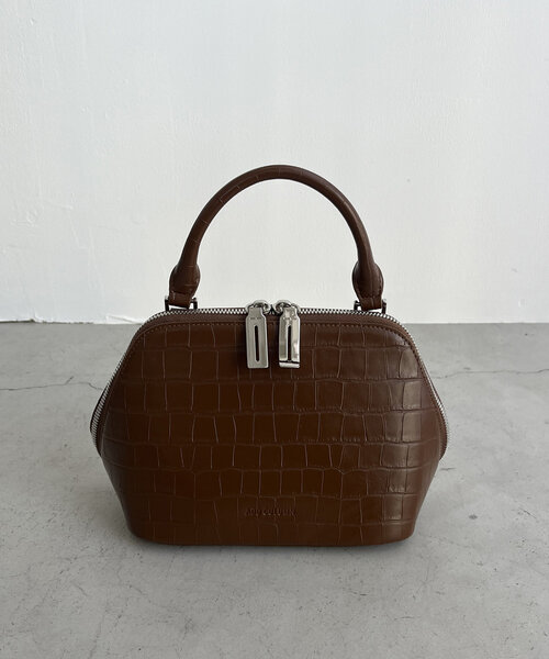 CAPRICIEUX LE'MAGE（カプリシューレマージュ）の「〈ADD CULUMN/アドカラム〉FIGRE SQUARE BOSTON（ボストンバッグ・レディース・ブラウン/ブラック・FREE）」の16枚目の写真