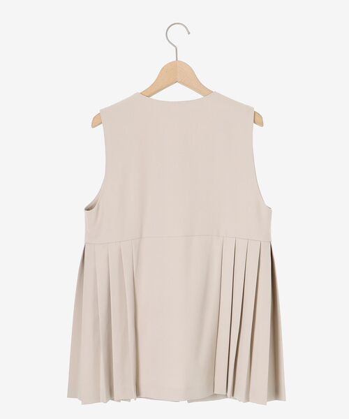 le.coeur blanc(ルクールブラン)の「ツインクロスサイドプリーツベスト(その他アウター・レディース・ベージュ/ネイビー・38)」の18枚目の写真