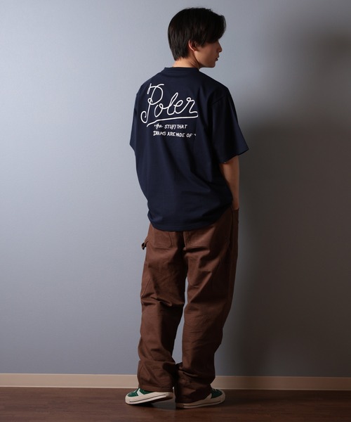 POLeR（ポーラー）の「【ムラサキスポーツ限定】POLER/ポーラー 半袖Tシャツ ビッグシルエット 吸湿速乾 259MCV0014（Tシャツ/カットソー・メンズ・ブラック/ホワイト/ネイビー・M/L/XL）」の17枚目の写真