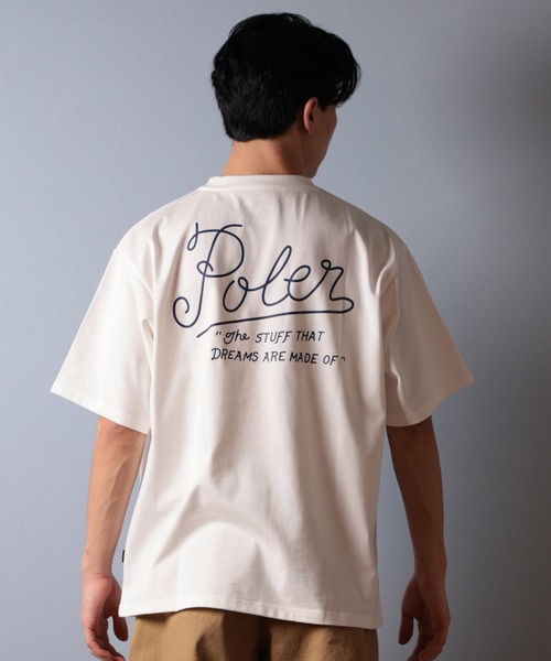 POLeR（ポーラー）の「【ムラサキスポーツ限定】POLER/ポーラー 半袖Tシャツ ビッグシルエット 吸湿速乾 259MCV0014（Tシャツ/カットソー・メンズ・ブラック/ホワイト/ネイビー・M/L/XL）」の5枚目の写真
