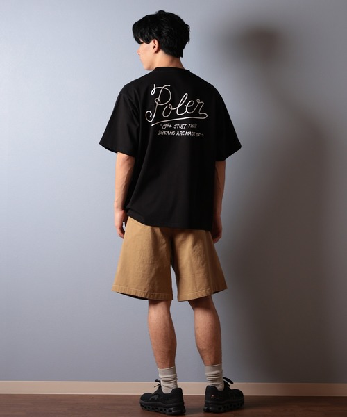 POLeR（ポーラー）の「【ムラサキスポーツ限定】POLER/ポーラー 半袖Tシャツ ビッグシルエット 吸湿速乾 259MCV0014（Tシャツ/カットソー・メンズ・ブラック/ホワイト/ネイビー・M/L/XL）」の11枚目の写真