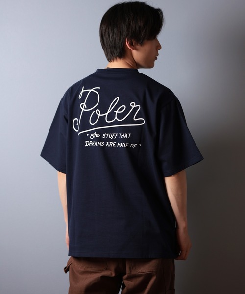 POLeR（ポーラー）の「【ムラサキスポーツ限定】POLER/ポーラー 半袖Tシャツ ビッグシルエット 吸湿速乾 259MCV0014（Tシャツ/カットソー・メンズ・ブラック/ホワイト/ネイビー・M/L/XL）」の14枚目の写真