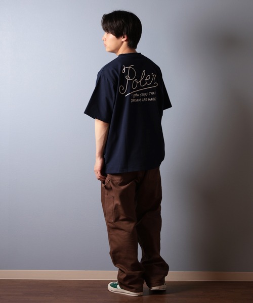 POLeR（ポーラー）の「【ムラサキスポーツ限定】POLER/ポーラー 半袖Tシャツ ビッグシルエット 吸湿速乾 259MCV0014（Tシャツ/カットソー・メンズ・ブラック/ホワイト/ネイビー・M/L/XL）」の16枚目の写真