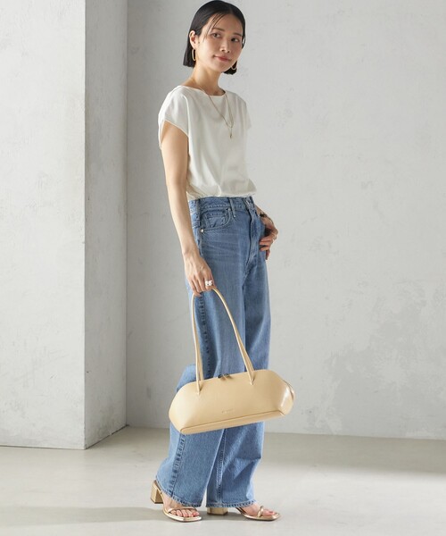 SHIPS(シップス)の「〈手洗い可能〉SORONA(R) ボートネック TEE(Tシャツ/カットソー・レディース・ブラック/ライトグレー/オフホワイト・ONE SIZE)」の15枚目の写真