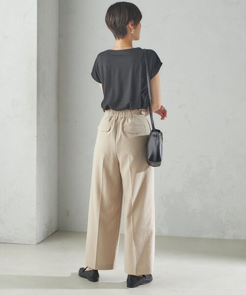 SHIPS for women / シップスウィメン 〈手洗い可能〉SORONA(R) ボートネック TEE 手洗い可能〉SORONA(R) ボートネック TEE（Tシャツ/カットソー