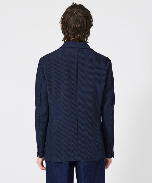 DESIGNWORKS(デザインワークス)の「【MARZOTTO】ウール ジャガード ダブルジャケット(テーラードジャケット・メンズ・ネイビー/グレー・50/48/46/44)」の6枚目の写真