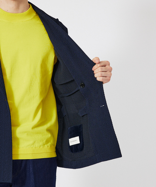 DESIGNWORKS(デザインワークス)の「【MARZOTTO】ウール ジャガード ダブルジャケット(テーラードジャケット・メンズ・ネイビー/グレー・50/48/46/44)」の14枚目の写真